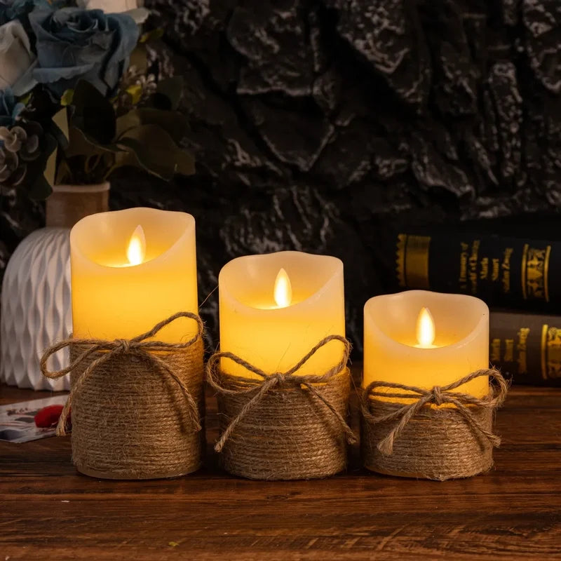Flameless LED Pillar Candle Sets 9