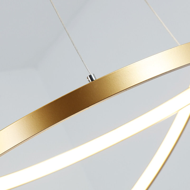 Concentric Ring LED Pendant Chandelier 9