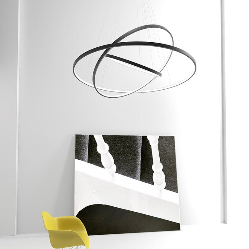 Concentric Ring LED Pendant Chandelier 5
