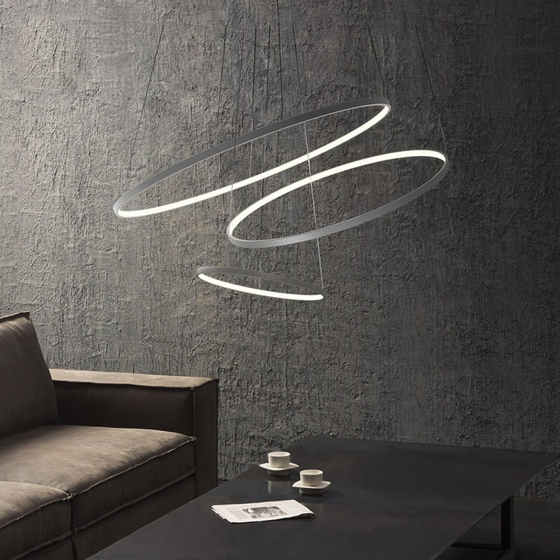 Concentric Ring LED Pendant Chandelier 4