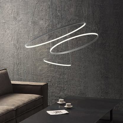 Concentric Ring LED Pendant Chandelier 4