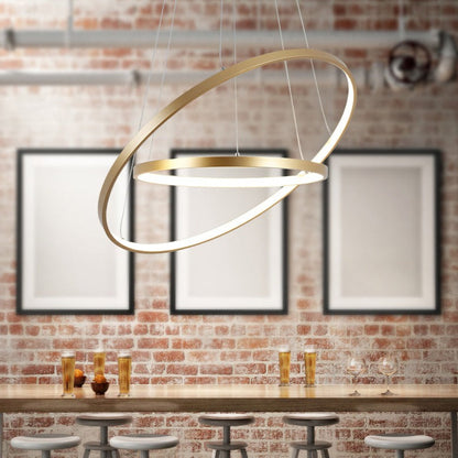 Concentric Ring LED Pendant Chandelier 6