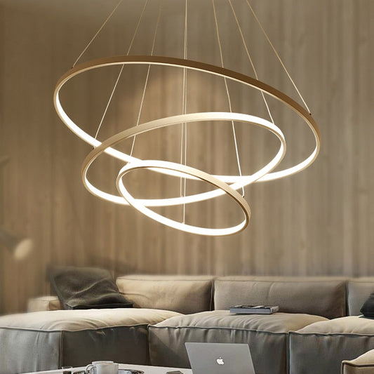 Concentric Ring LED Pendant Chandelier 0