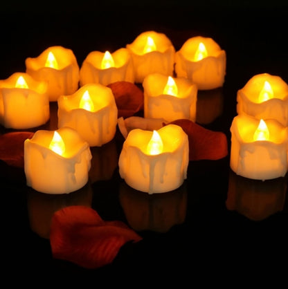 Flameless LED Tealight Candles, Set of 12 5