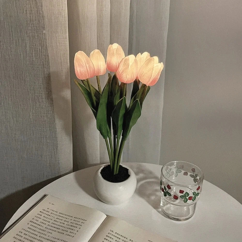 Glowing Tulip Bouquet Night Light 11