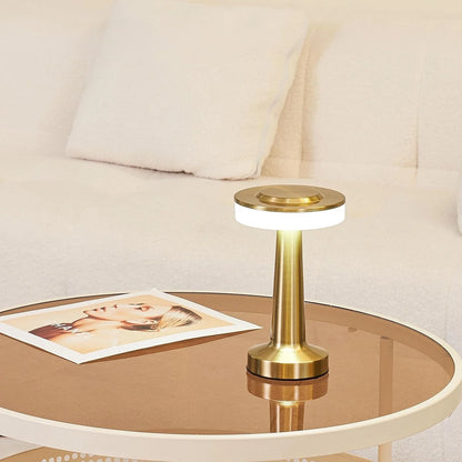 Metallic Dome Cordless Table Lamp 17