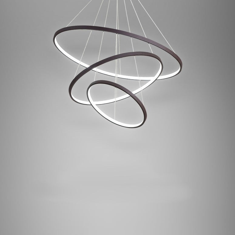 Concentric Ring LED Pendant Chandelier 10