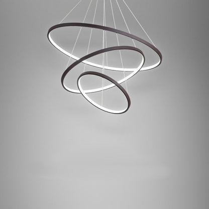 Concentric Ring LED Pendant Chandelier 10