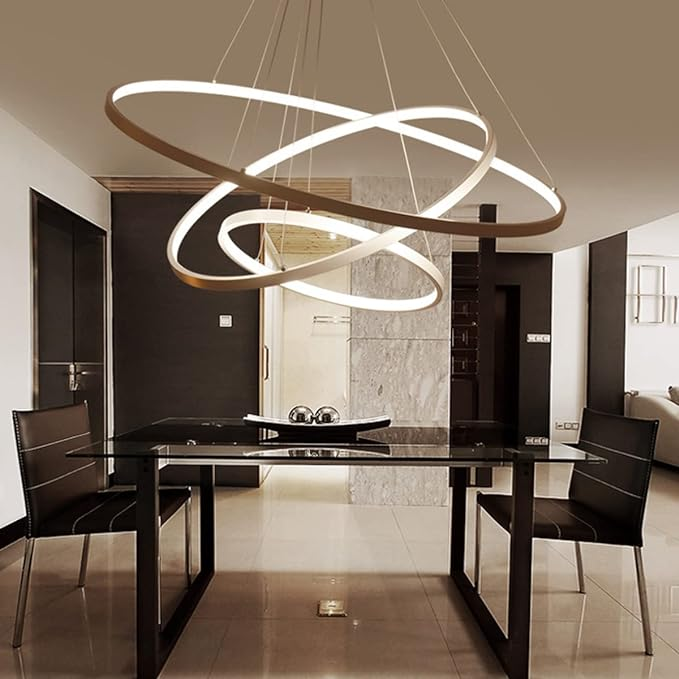Concentric Ring LED Pendant Chandelier 3
