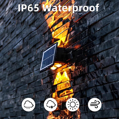 Solar Up-Down Outdoor Wall Sconce Set 3