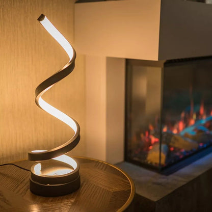 Spiral Silicone Table Lamp 7