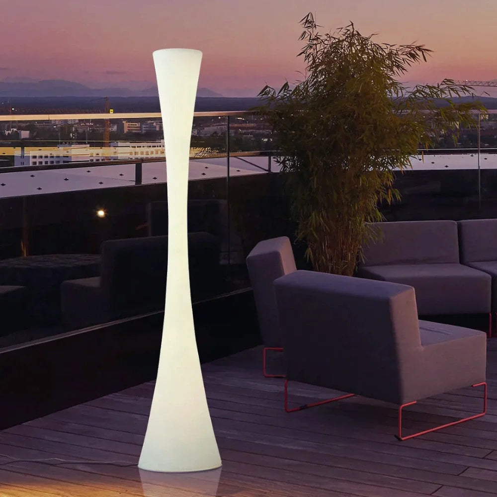 Hourglass Outdoor Glow Floor Lamp Set 0