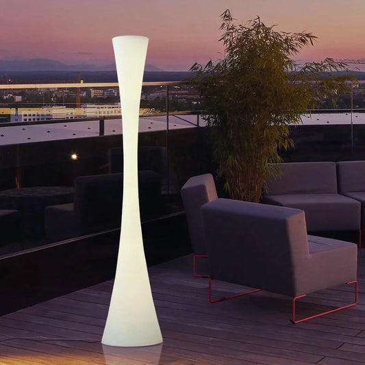Hourglass Outdoor Glow Floor Lamp Set 0