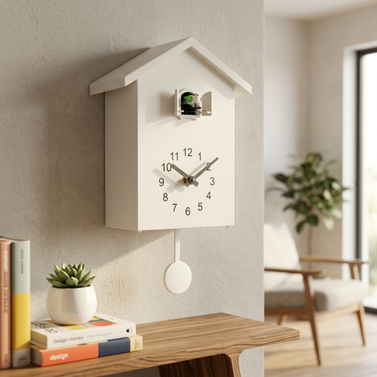 Contemporary Cuckoo Wall Clock - lifestyle