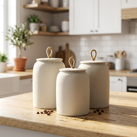 Vintage Kitchen Canisters - lifestyle