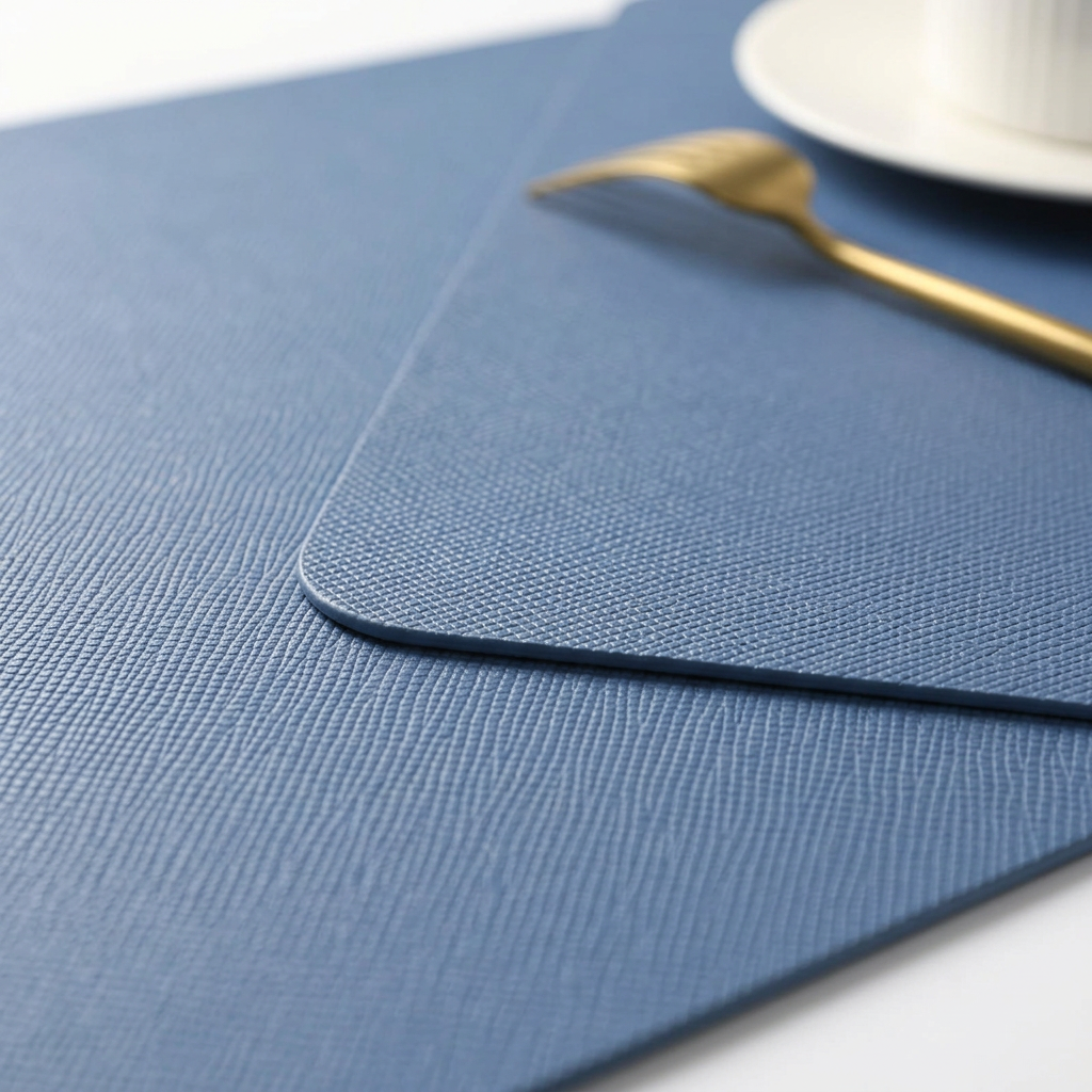 Elegant PU Leather Placemats - detail