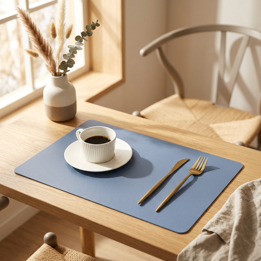 Elegant PU Leather Placemats - lifestyle