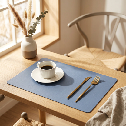 Elegant PU Leather Placemats - lifestyle