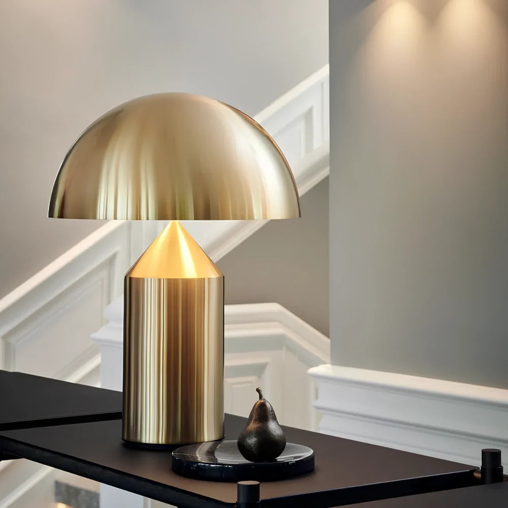 Metal Mushroom Dome Table Lamp 0