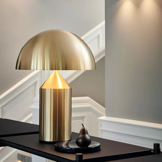 Metal Mushroom Dome Table Lamp 0
