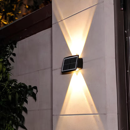 Solar Up-Down Outdoor Wall Sconce Set 6