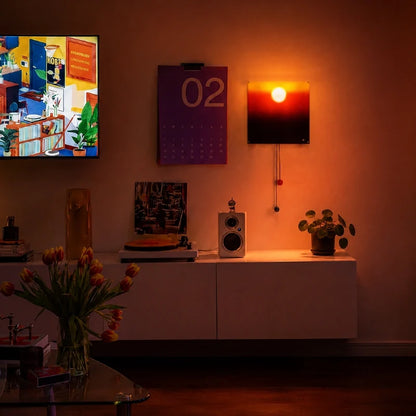 Sunset Pull-Cord Wall Light 4