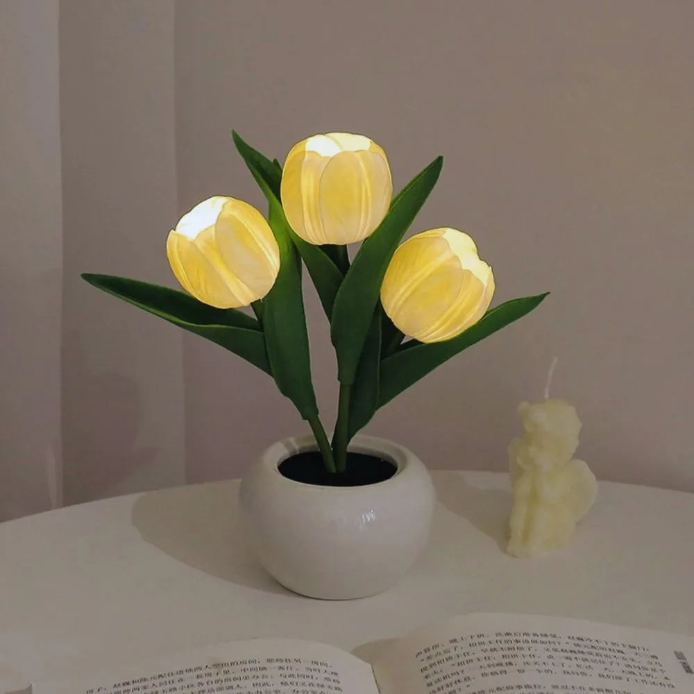 Glowing Tulip Bouquet Night Light 9