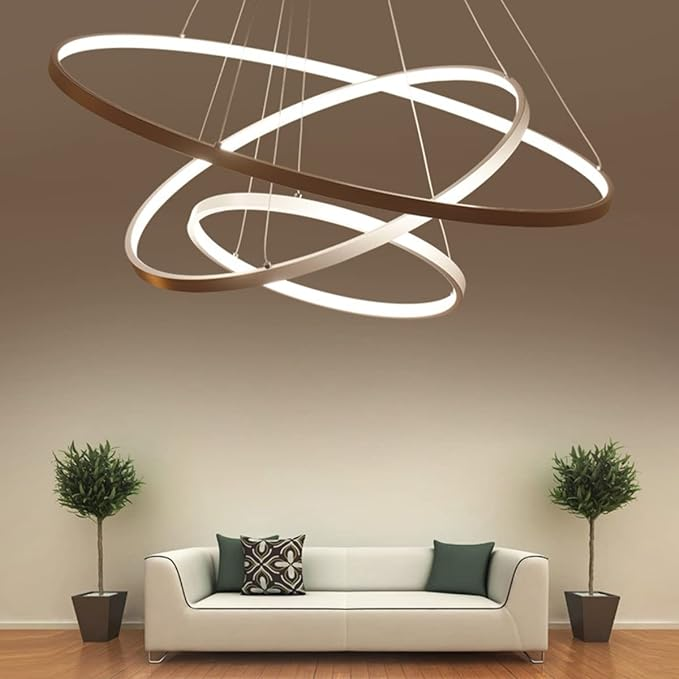 Concentric Ring LED Pendant Chandelier 2