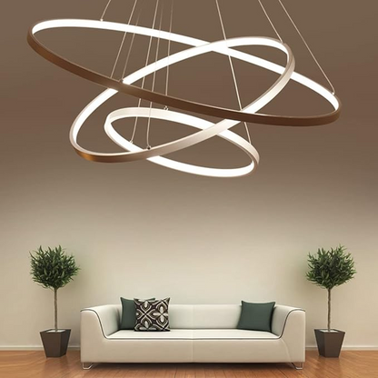 Concentric Ring LED Pendant Chandelier 2
